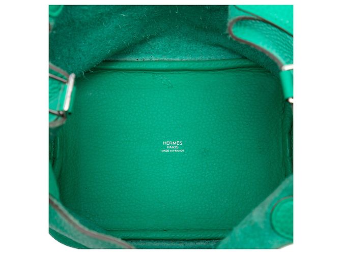 Hermès Picotin Lock 18 in Clemence verde - vista 4