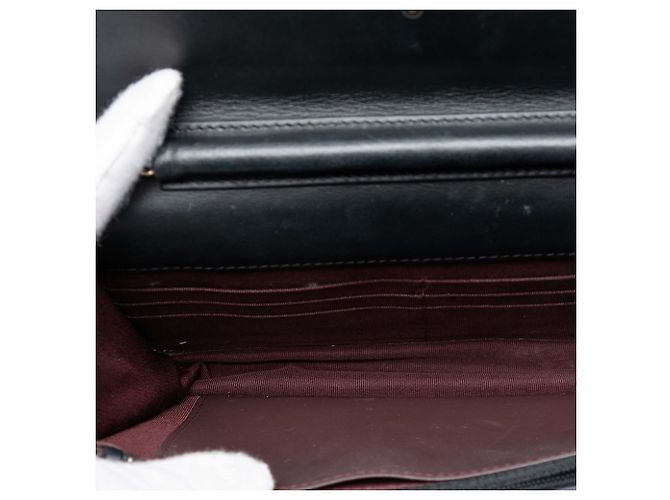 Wallet On Chain Chanel Carteira com Corrente Reissue 2.55 em Couro de Bezerro Envelhecido Preto - vista 4