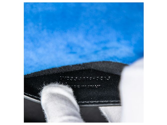 Borsa a tracolla Kate Monogram in suede blu medio con frange di Saint Laurent - vista 6