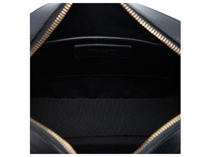 Borsa a tracolla classica Monogram in grana di polvere nera media Saint Laurent Nero - vista 4