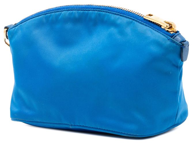 Pochette Tessuto Blu Prada - vista 2