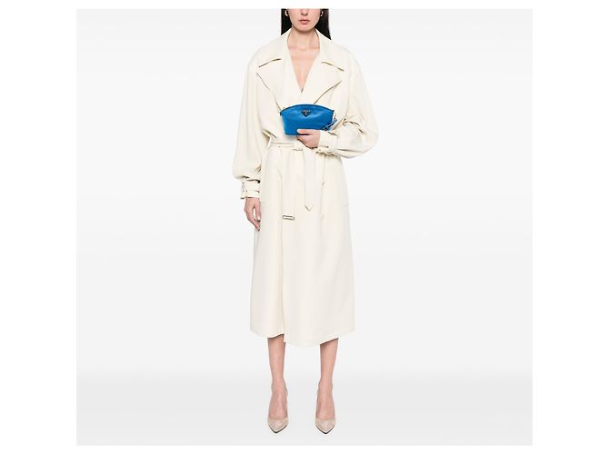 Pochette Tessuto Blu Prada - vista 6