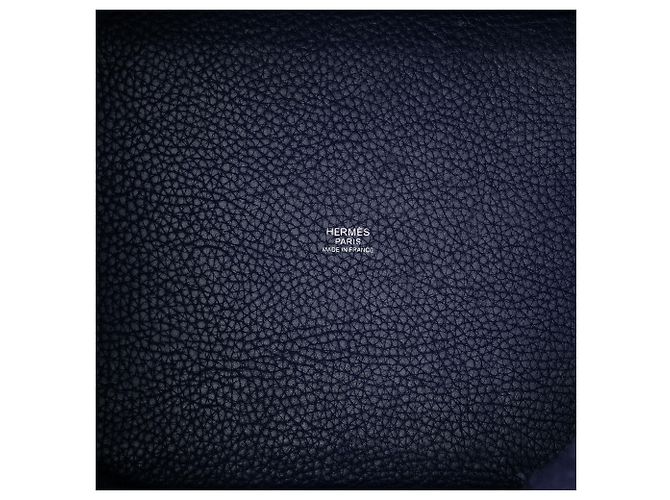 Hermès Picotin Lock 22 in pelle Clemence blu Blu scuro - vista 4