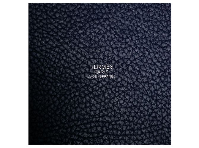 Hermès Picotin Lock 22 in pelle Clemence blu Blu scuro - vista 5