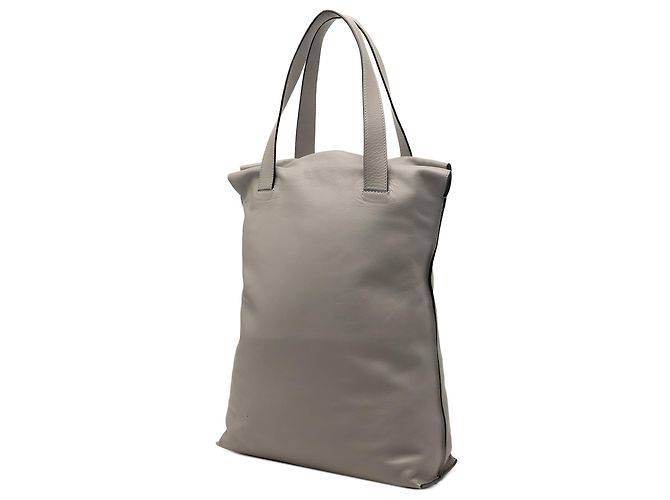 LOEWE Graue Leder Anagram Shopper Tasche Braun - Ansicht 2