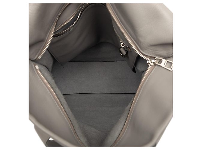 LOEWE Graue Leder Anagram Shopper Tasche Braun - Ansicht 4
