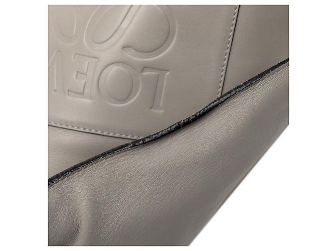 LOEWE Graue Leder Anagram Shopper Tasche Braun - Ansicht 8