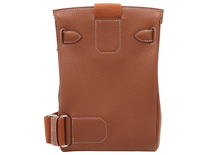 Hermès Zaino PM Kelly Hac in Togo Marrone - vista 2