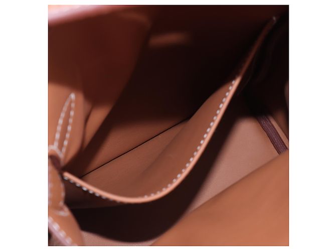Hermès Zaino PM Kelly Hac in Togo Marrone - vista 4