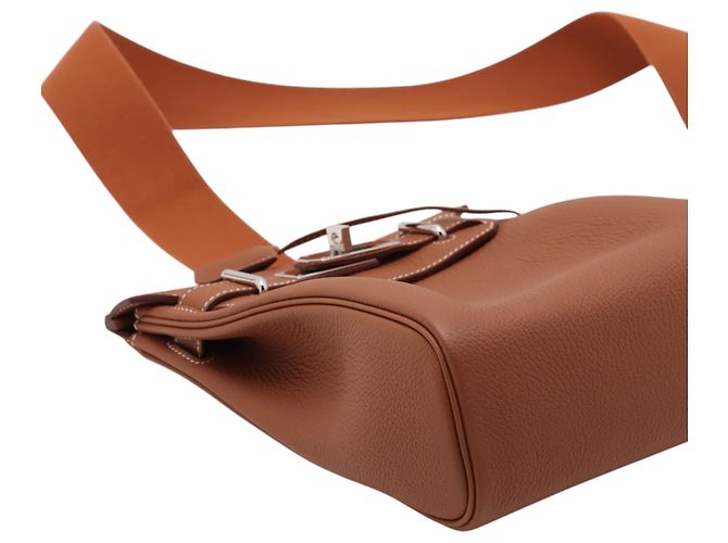 Hermès Zaino PM Kelly Hac in Togo Marrone - vista 8