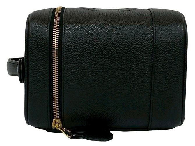 Vanity Beauty Case Caviar Nero CC di Chanel - vista 5