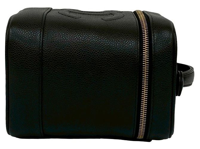 Vanity Beauty Case Caviar Nero CC di Chanel - vista 6