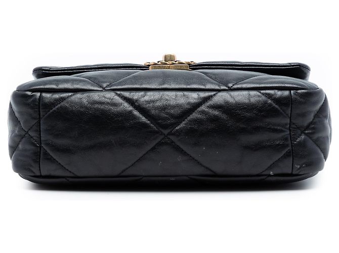 Chanel Nero Medio In Pelle Di Agnello 19 Flap - vista 3