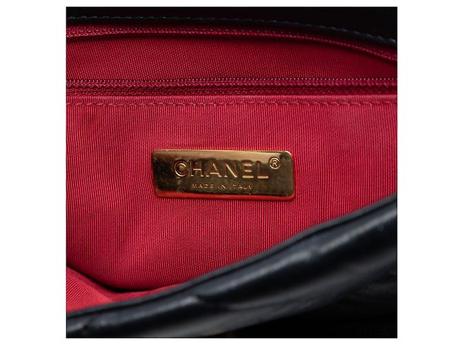 Chanel Nero Medio In Pelle Di Agnello 19 Flap - vista 5