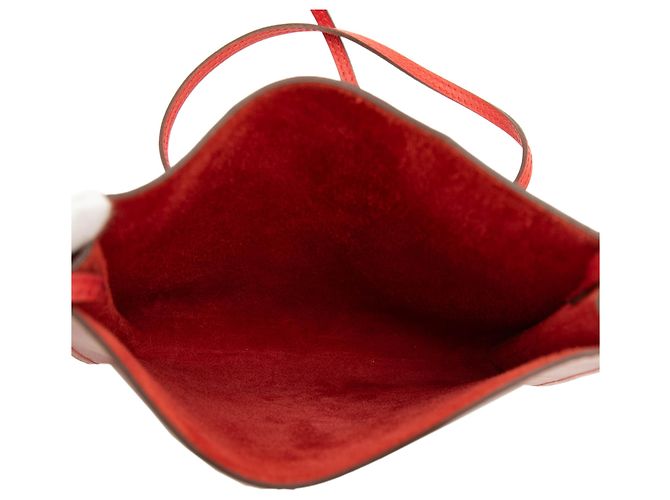 Hermès Caixa Vermelha Couro Onimaitou Vermelho - vista 4
