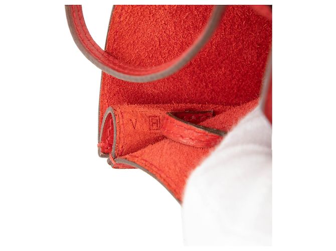 Hermès Caixa Vermelha Couro Onimaitou Vermelho - vista 5