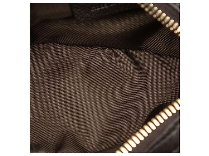 Bamboo Neceser de cuero marrón Gucci con bambú Castaño Marrón oscuro - vista 4