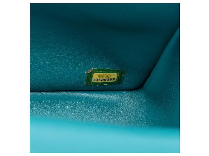 Chanel Blu Jumbo Classico in Pelle di Agnello a Doppio Faldone - vista 6