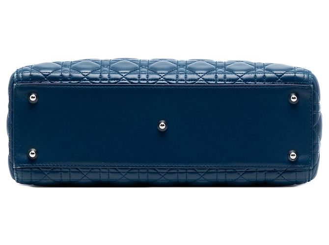 Dior Blau Große Lammleder Cannage Lady Dior - Ansicht 3