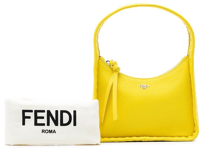 Borsa Fendi Fendessence Mini Cuoio Romano Gialla Selleria Giallo - vista 8