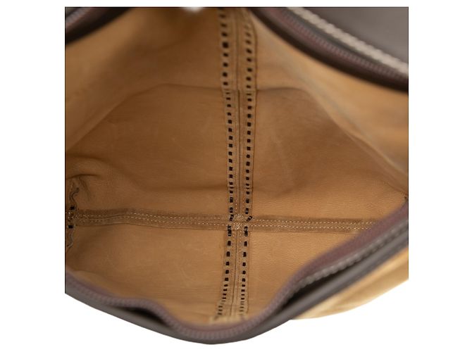 Borsa a Spalla in Pelle Scamosciata Marrone Anagram LOEWE Marrone chiaro - vista 4