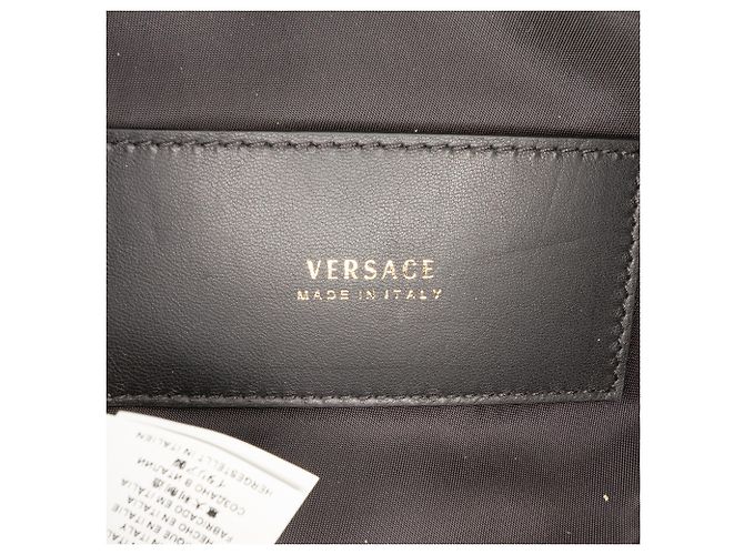 Belt bag in nylon stampato con leopardo rosso barocco Versace - vista 5