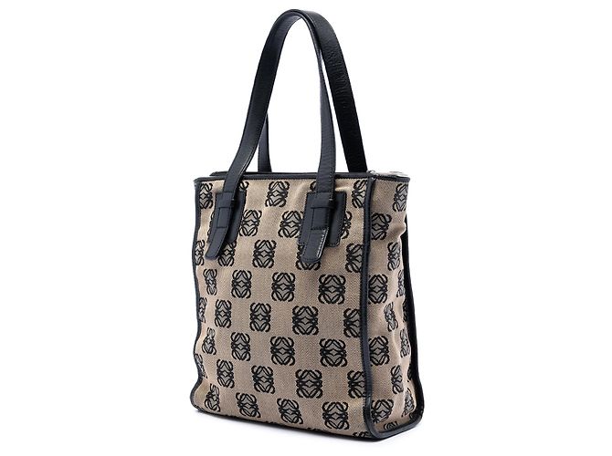 Beige Anagram Canvas Tote von LOEWE - Ansicht 2