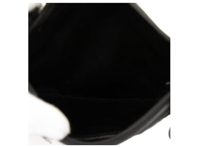 Borsa a tracolla in tela Zucca nera Fendi Nero - vista 4