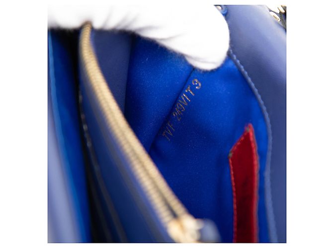 Bolso de Cadena Rockstud de Cuero Azul Valentino Azul marino - vista 6