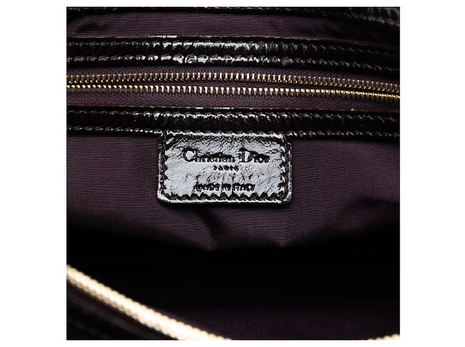 Dior Negro Gran Tote de Compras Lady Dior Soft en Cuero Patente Cannage - vista 5