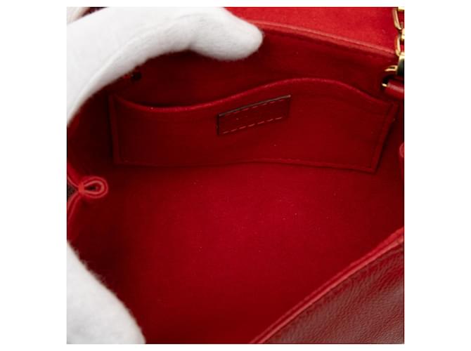 Louis Vuitton Monogram Empreinte Saint Germain BB Rosso - vista 4