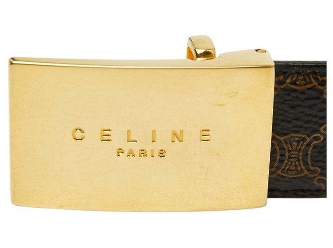 Céline Cinturón Celine Triomphe Macadam Logo - vista 5
