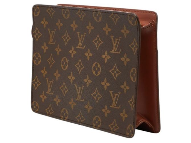 Borsa Clutch Monogram Uomo Louis Vuitton Marrone - vista 2