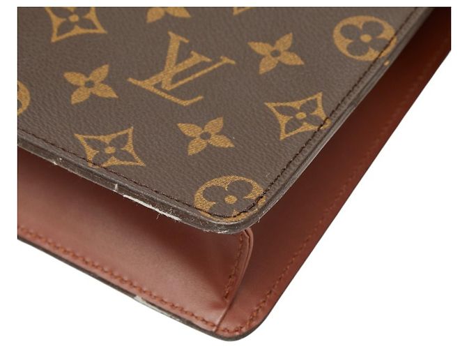 Borsa Clutch Monogram Uomo Louis Vuitton Marrone - vista 4