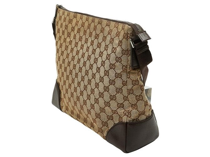 Borsa a tracolla in tela GG di Gucci Marrone Beige - vista 2