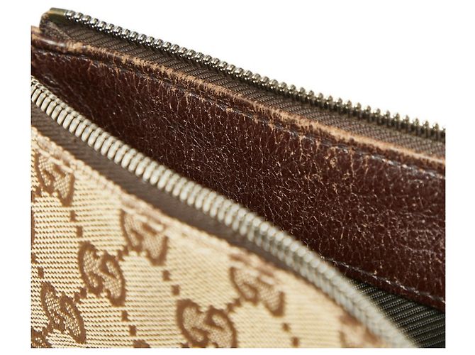 Borsa a tracolla in tela GG di Gucci Marrone Beige - vista 9