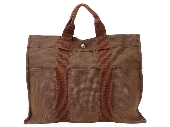Borsa Tote Herline MM di Hermès Marrone - vista 2