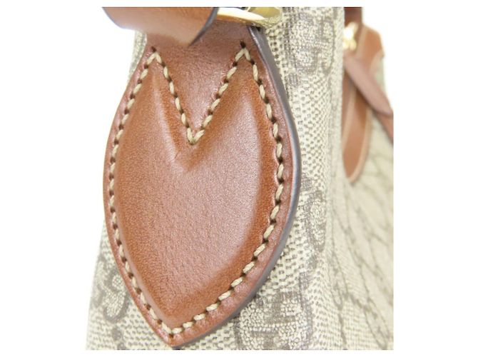 Borsa a spalla Hobo Gucci Marrone Beige - vista 8
