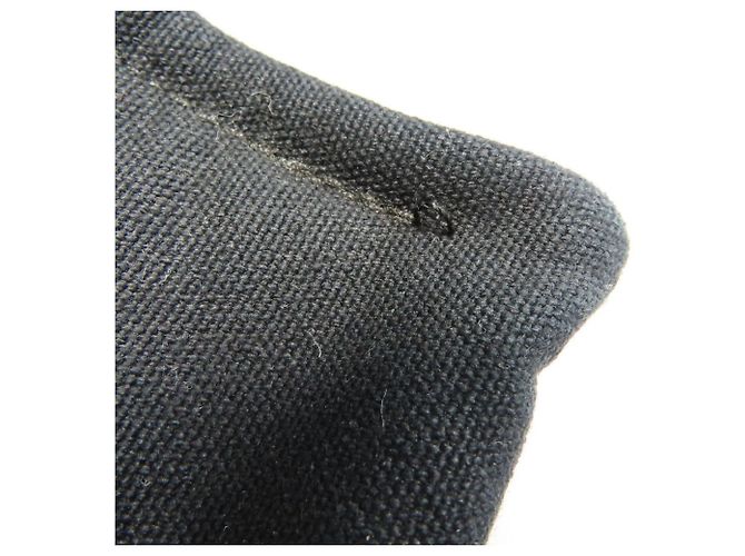 Hermès Fourre-Tout MM Canvas Tasche Schwarz Marineblau - Ansicht 10