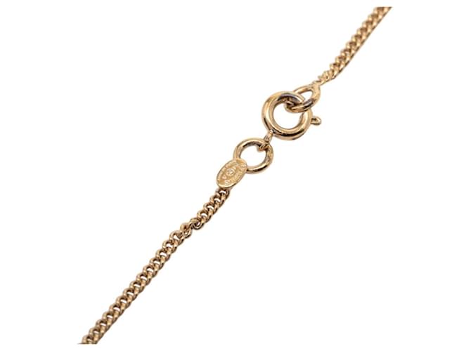 Timeless Collar Péndulo Coco Mark de Chanel Roja Dorado - vista 4