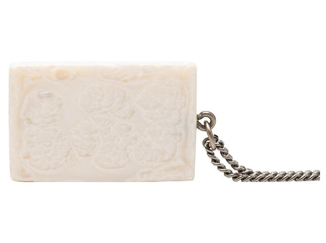 Collana Piastra Logo Chanel Bianco - vista 2