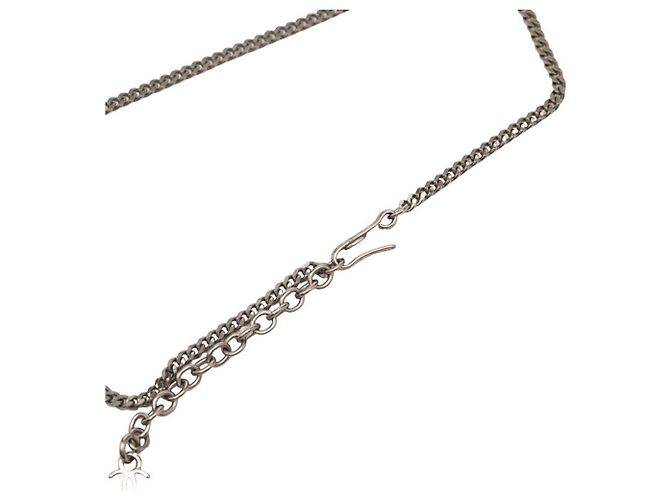 Collana Piastra Logo Chanel Bianco - vista 4