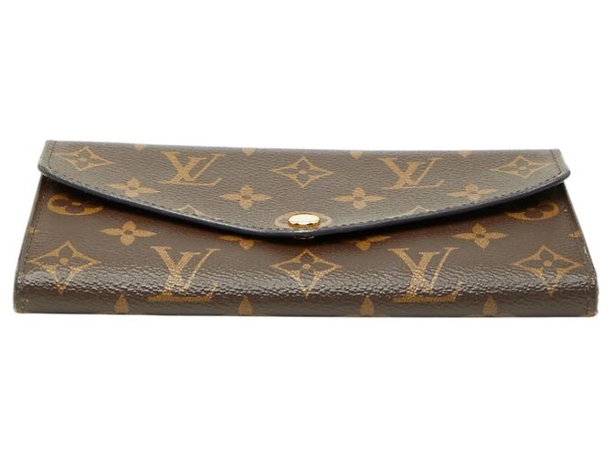 Portafoglio Lungo Sarah Monogramma Louis Vuitton Marrone Fuschia - vista 3