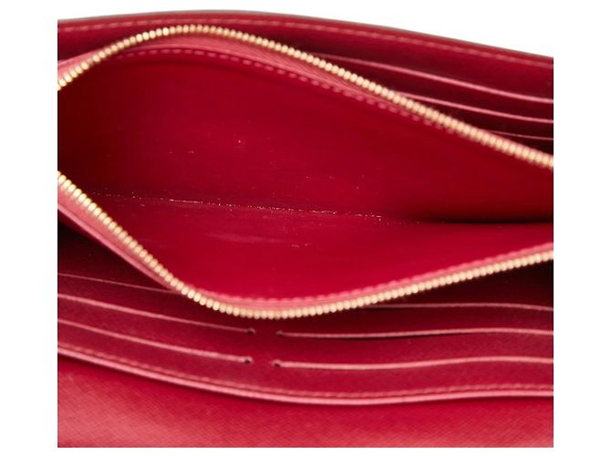 Portafoglio Lungo Sarah Monogramma Louis Vuitton Marrone Fuschia - vista 7