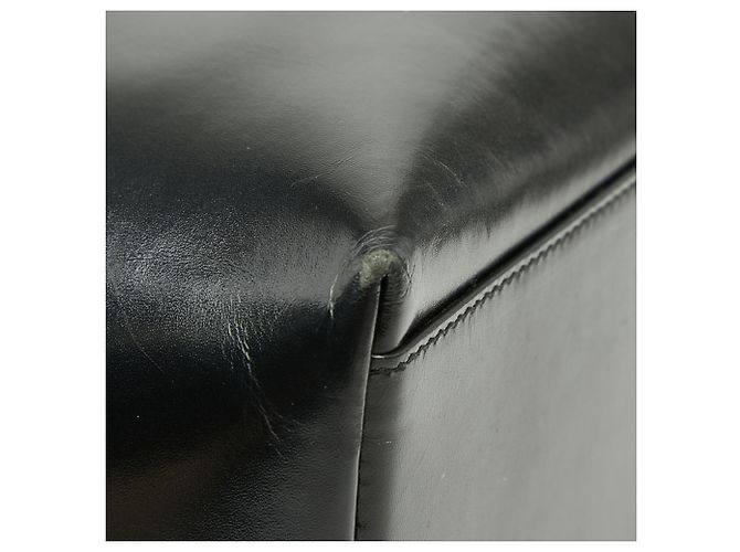 Borsa tote in pelle nera con logo Prada Nero - vista 5