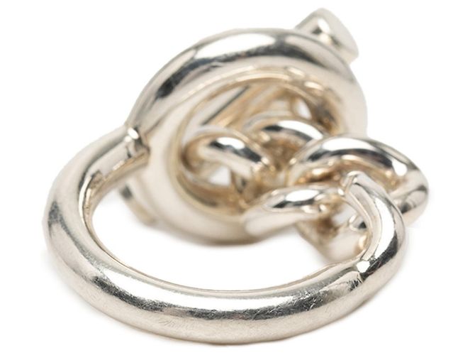 Ring Anello Croisette GM di Hermès Argento - vista 3