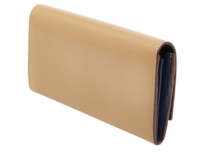 Monedero de cuero marrón Fendi Castaño - vista 2