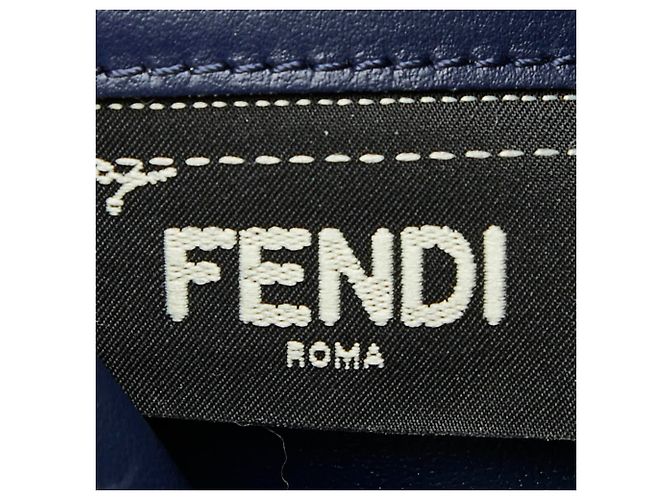 Monedero de cuero marrón Fendi Castaño - vista 7