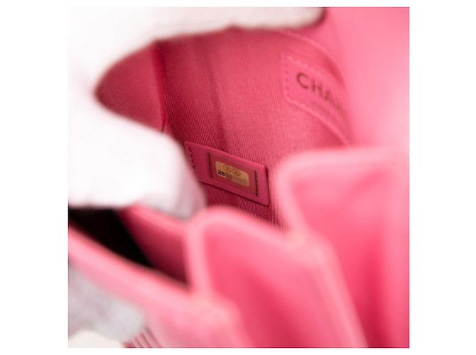 Borsa a Spalla Chanel Boy Chain Rosa - vista 6