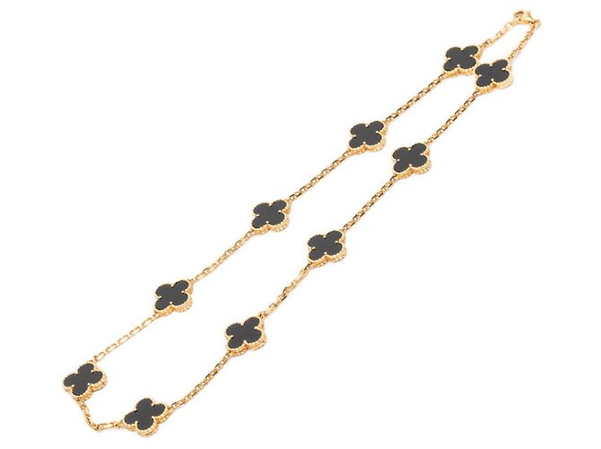 Vintage Alhambra Halskette von Van Cleef & Arpels Gelb - Ansicht 2